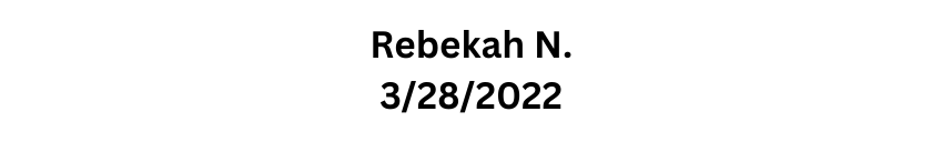 Rebekah N 3 28 2022