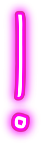 Neon Pink Exclamation Mark 