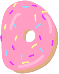 Donut Letter D