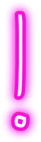 Neon Pink Exclamation Mark 