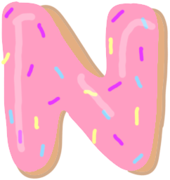 Donut Letter N