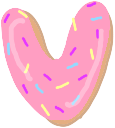 Donut Letter V