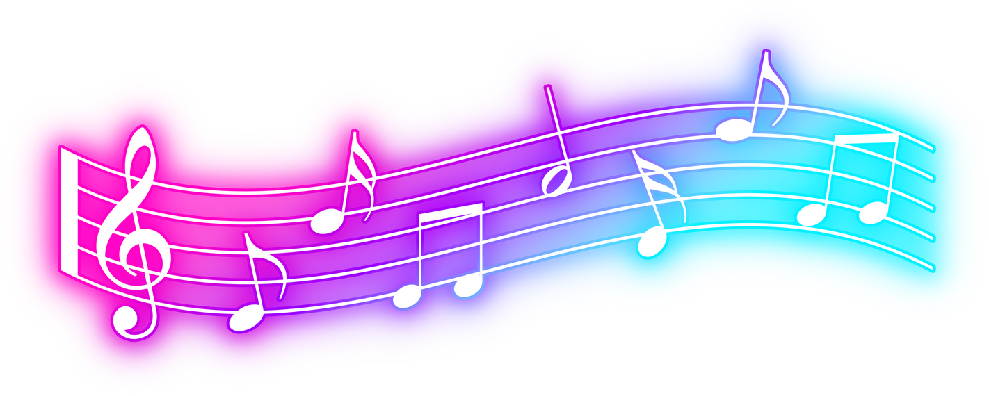 Neon Music Note