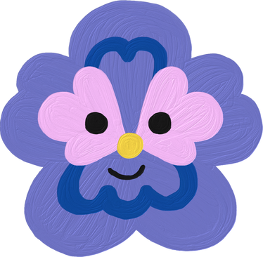 Cute Impasto Pansy Flower
